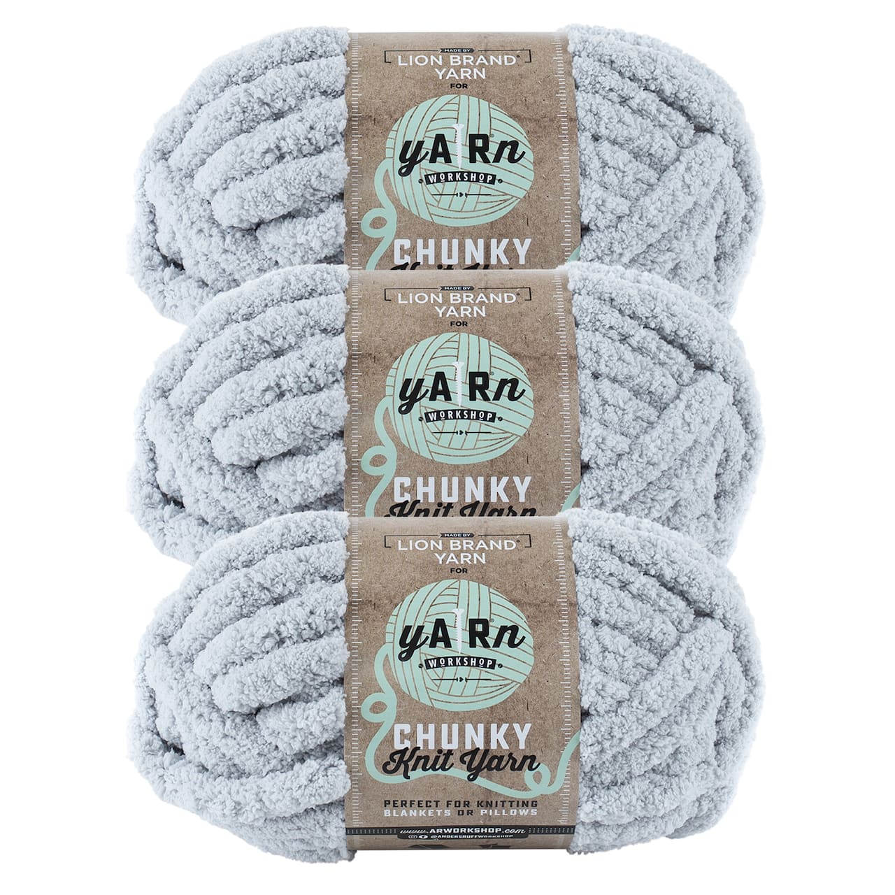3 Pack Lion Brand® Yarn Workshop Chunky Knit Yarn